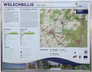 Informationstafel zur Ferienregion Welschbillig